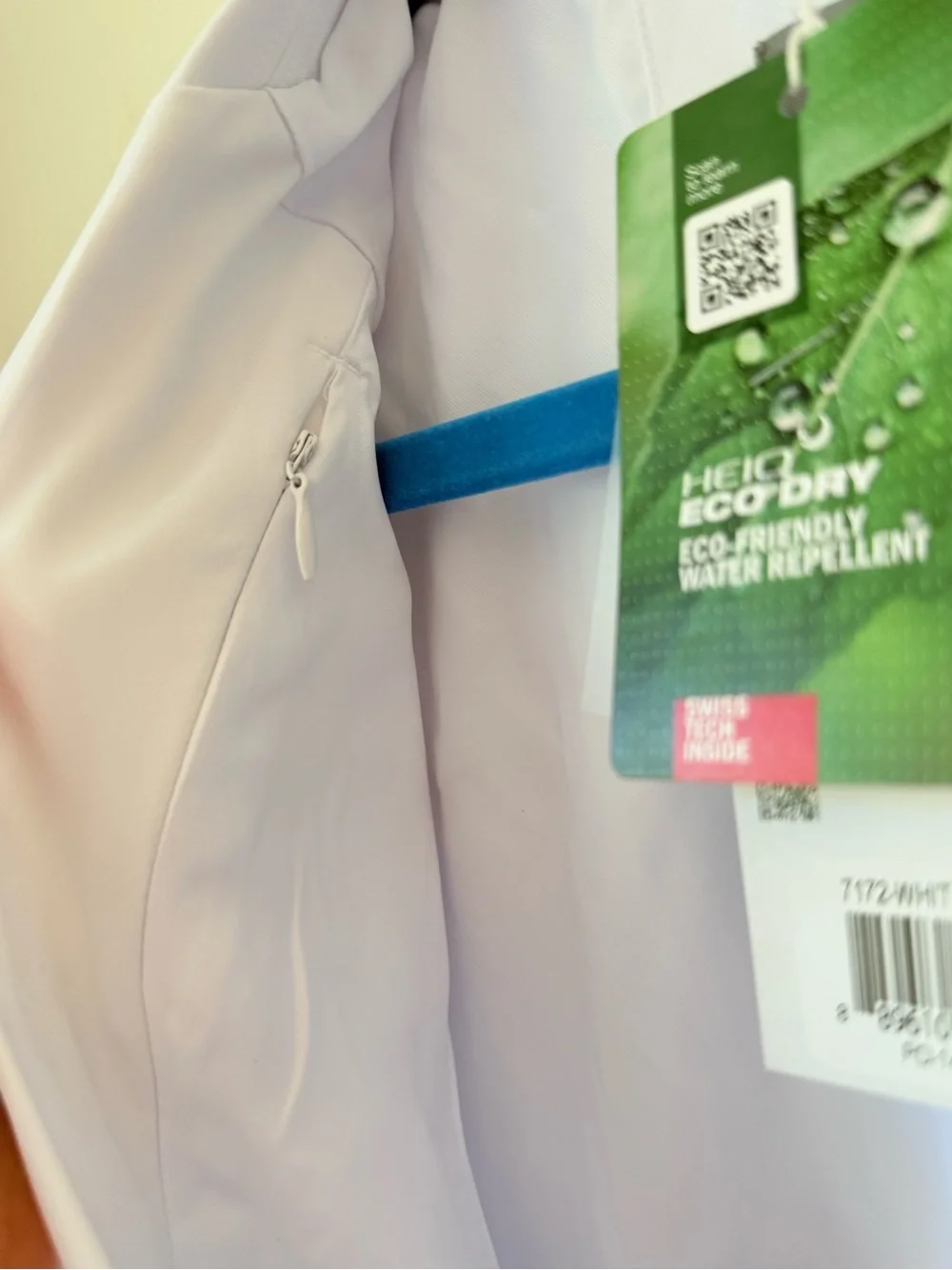 NWT WonderWink Men's White Lab Coat Jacket